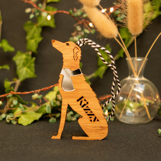 Lurcher Hanging Decoration personalised - Make It Custom Design