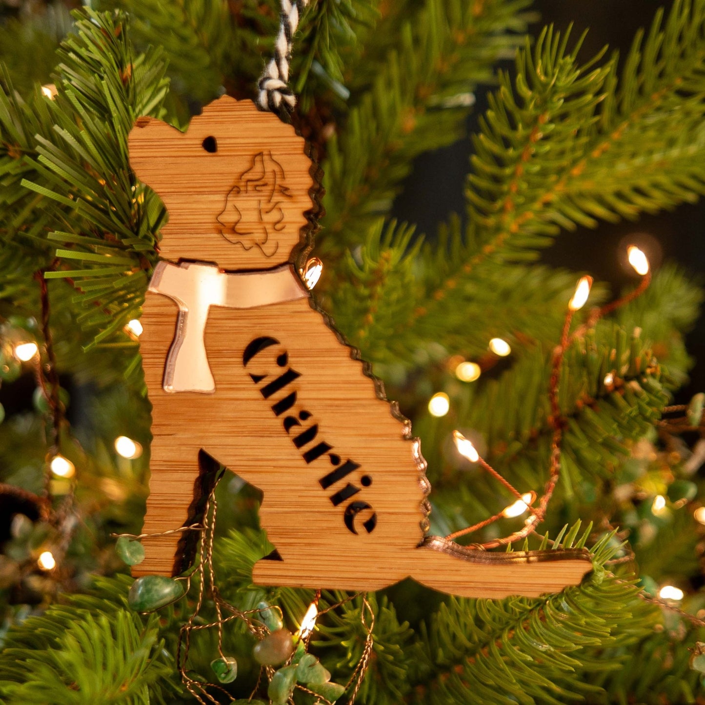 Poodle Miniature Hanging Decoration personalised - Make It Custom Design