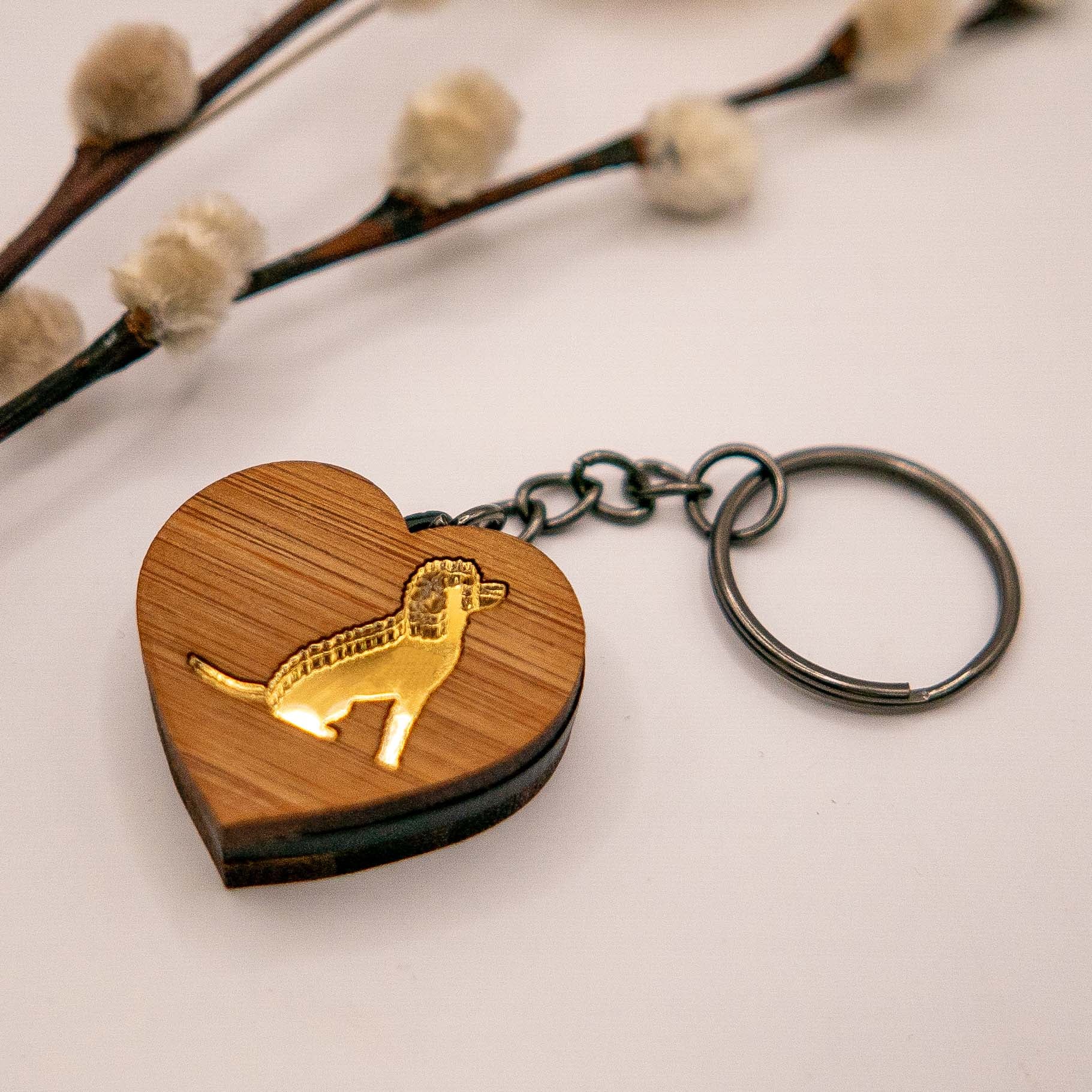 Poodle Miniature keyring personalised - Make It Custom Design